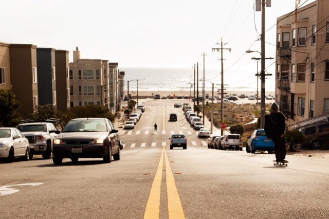 Ben Gore cruising down one of the smoother hills SF has to offer.