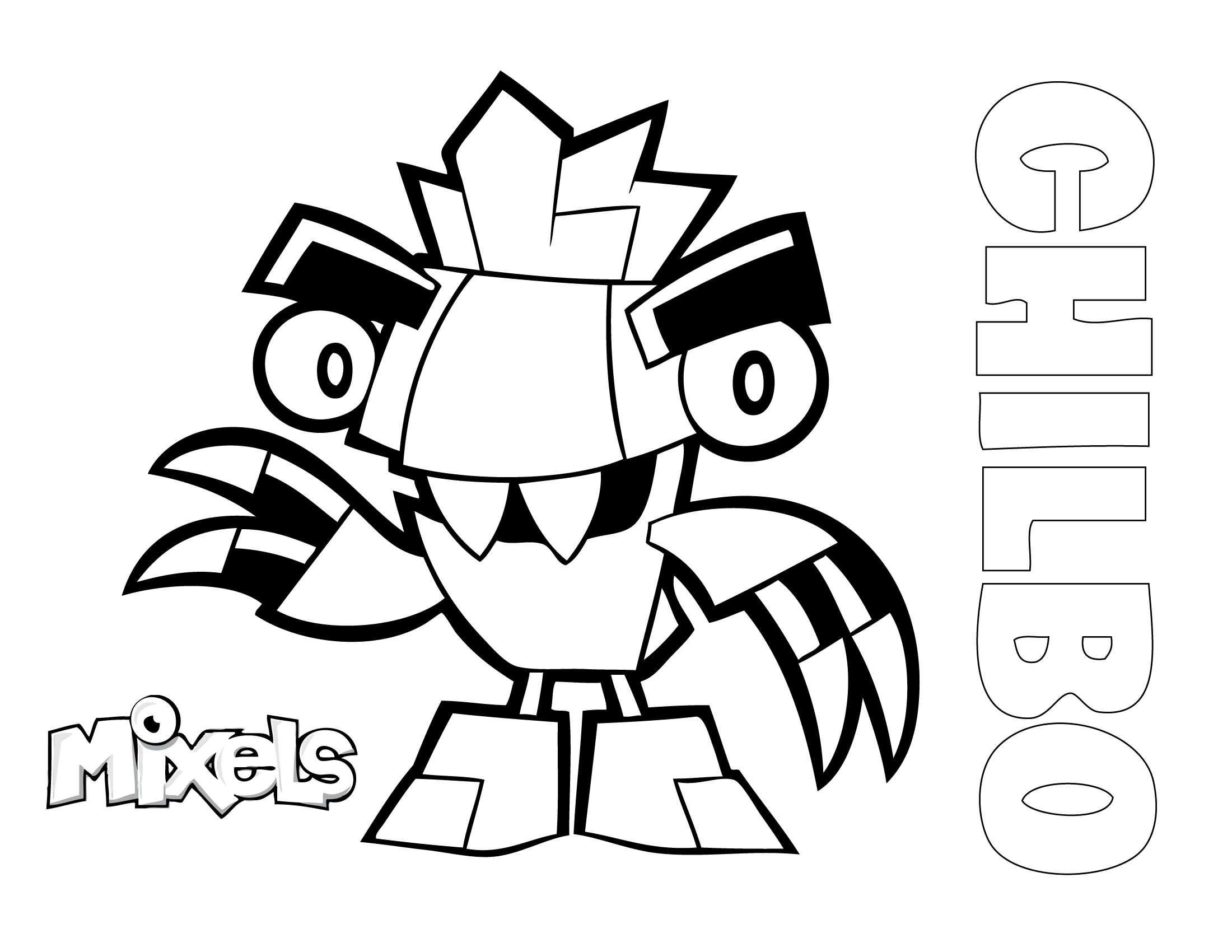 Mixels Coloring Pages for Pinterest