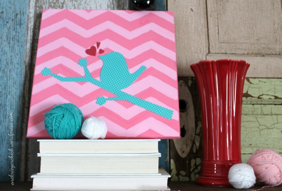 DIY Chevron Bird Canvas