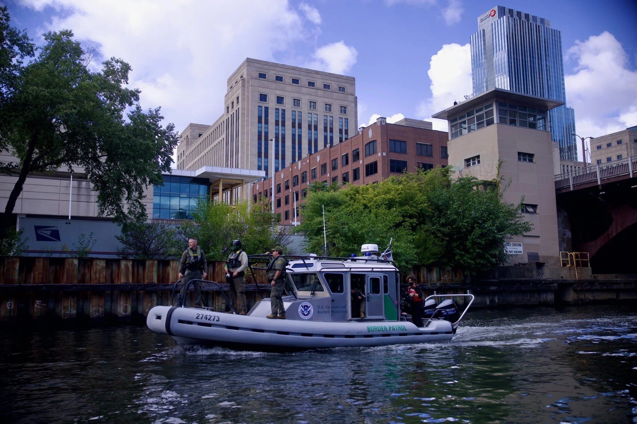 What border are they securing? Trump CBP boats seen patrolling the Chicago River after takeover rhetoric What border are they securing? Trump CBP boats seen patrolling the Chicago River after takeover rhetoric