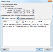 How To Set Out Of Office Message Outlook 2016 TechBeasts