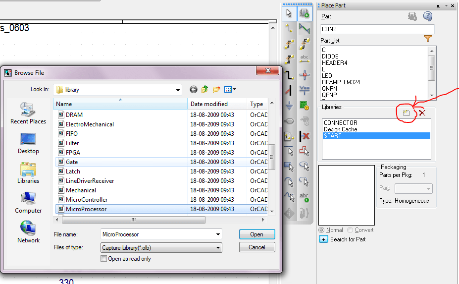 Orcad capture part library download windows 7