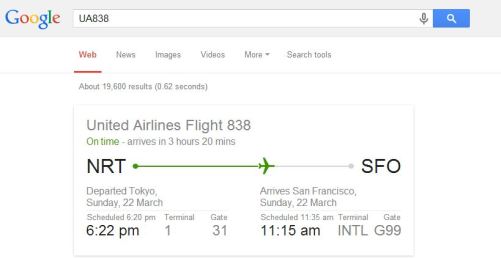 google flight search