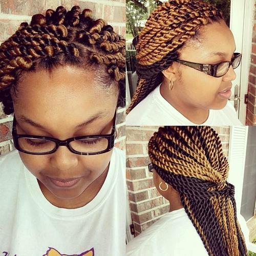 black and caramel twists