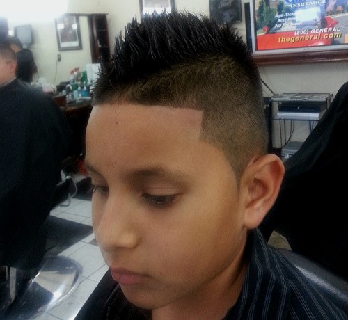 mohawk for boys with side undercut