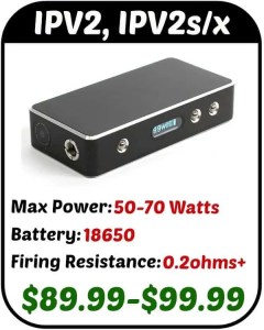 IPV2, IPV2s, & IPV2x box mod