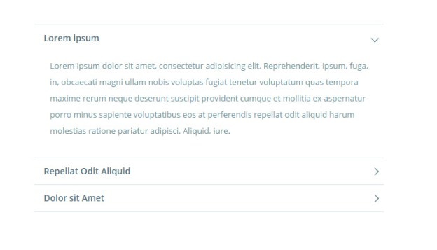 clean white sexy typography accordion open source