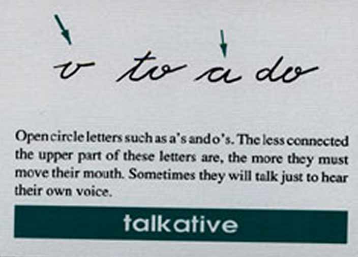 handwriting personality traits you Traits Handwriting Are quiet? or   secretive Analysis