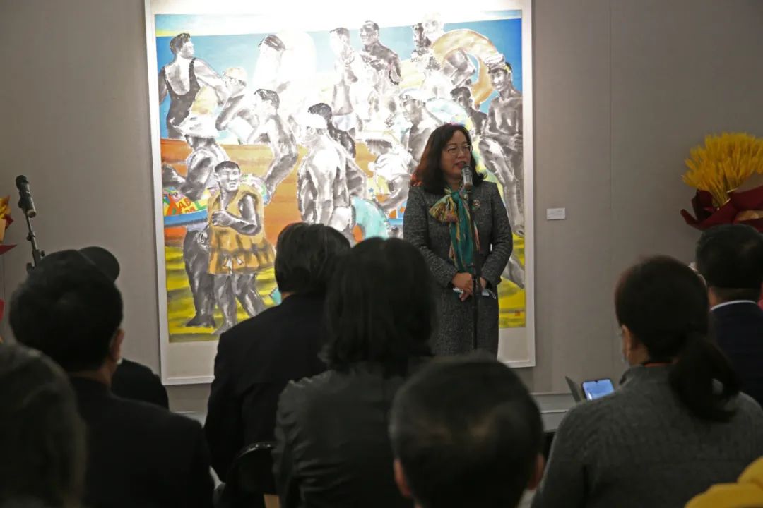 阳光下_大写意绘画展_周士钢