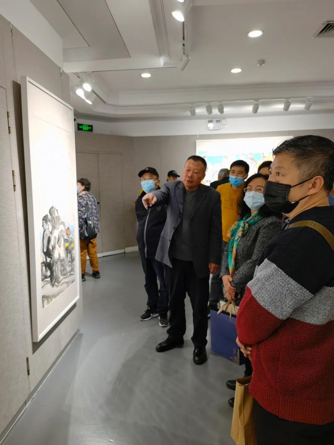 阳光下_大写意绘画展_周士钢