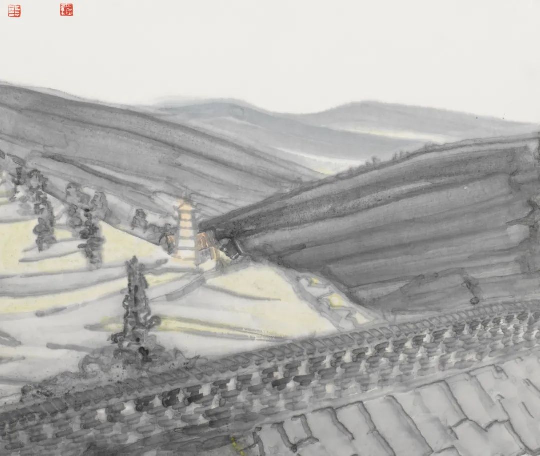 阳光下_大写意绘画展_周士钢