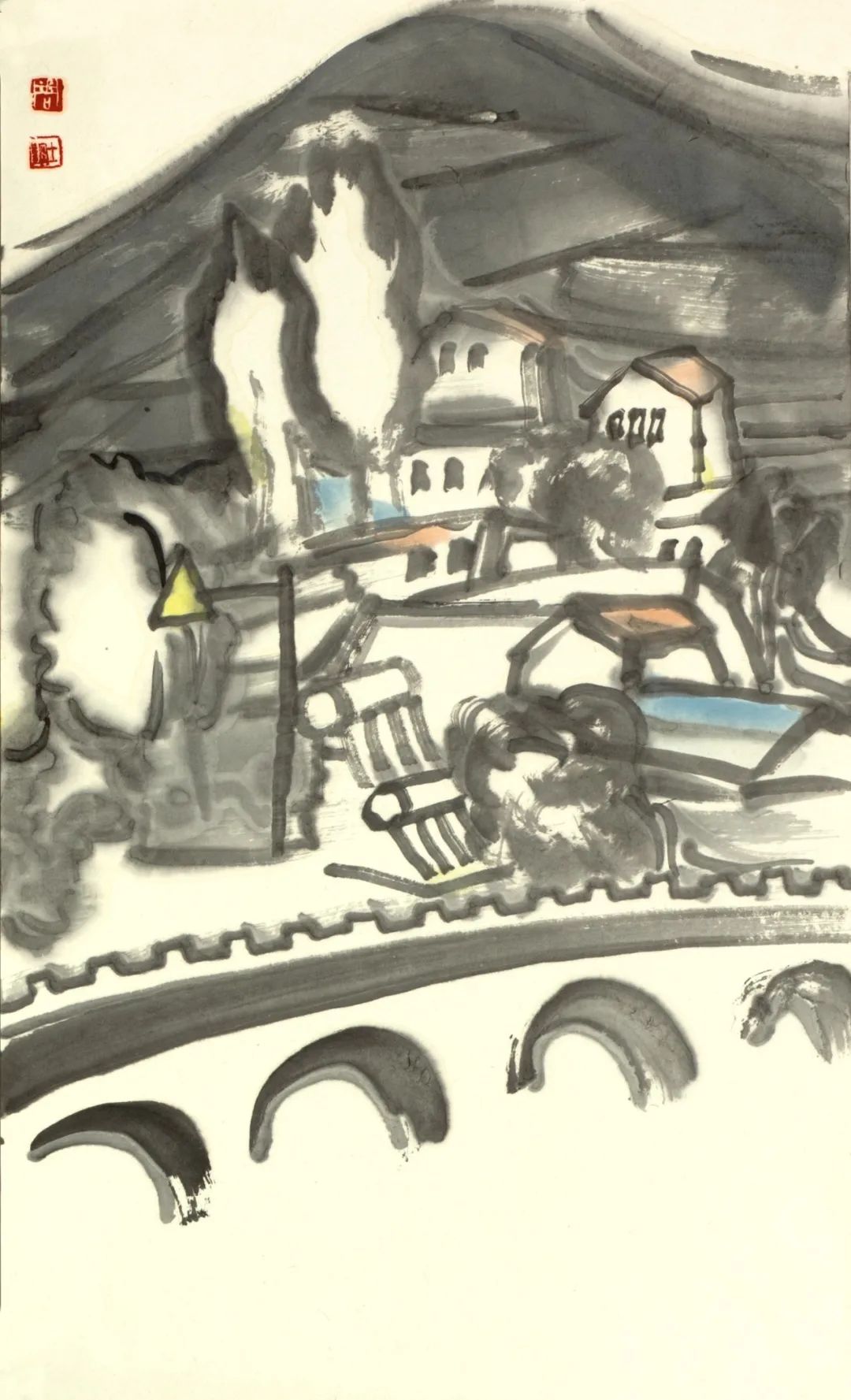 阳光下_大写意绘画展_周士钢