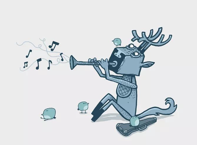 谷歌办公室悬挂的海报_俄罗斯插画师_Ilya Kazakov