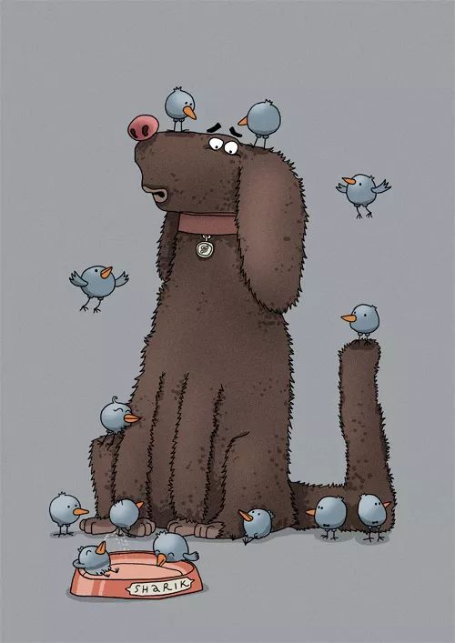 谷歌办公室悬挂的海报_俄罗斯插画师_Ilya Kazakov