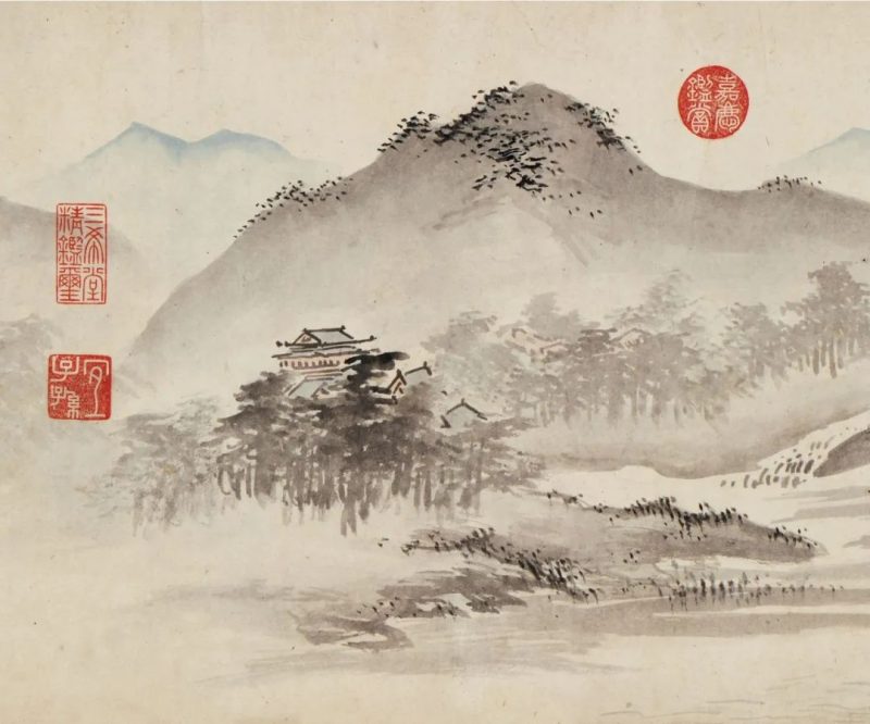 北京保利拍卖_尽道江南春色好_山花含笑柳舒眉