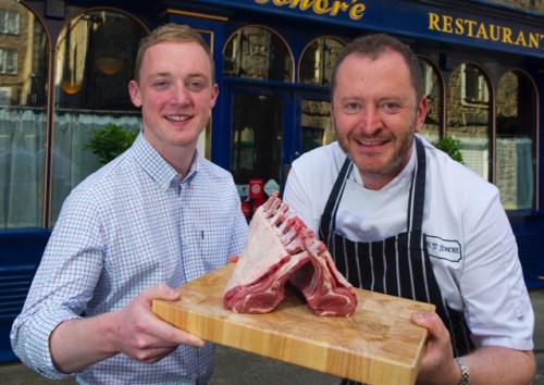 Douglas Stewart and Chef Neil Forbes at Cafe St Honore