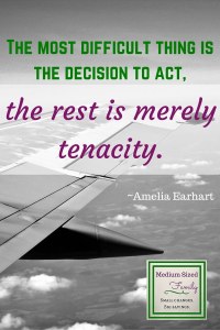 The most difficult thing is the decision to act, the rest is merely tenacity.