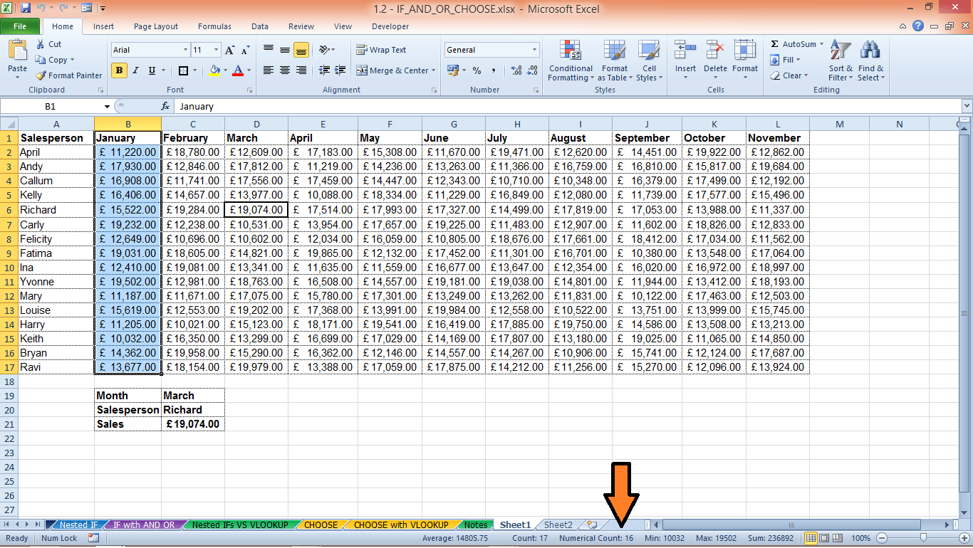 The Excel Status Bar Microsoft Office Resource