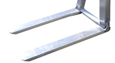 Bolt on fork extensions - crane attachments, crane pallet forks, pallet lifter, pallet forks, aluminum