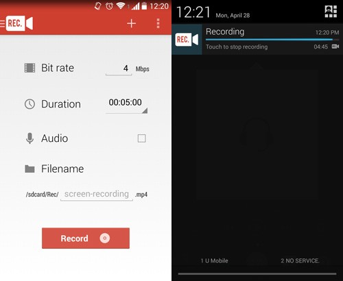 Best Screen recording Apps Android 2015 - Rec App