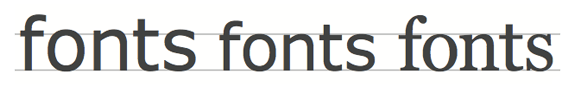 optically balance fonts