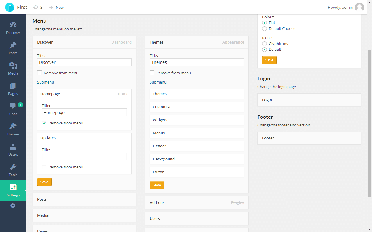 Also, see the comments inside the code to see what is what. First Wordpress Admin Theme Wpmeta