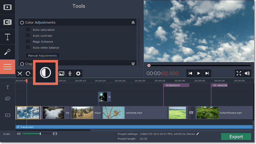 Menyisipkan gambar ke master slide. Media Pembelajaran Fisika Menggunakan Movavi Video Editor 14