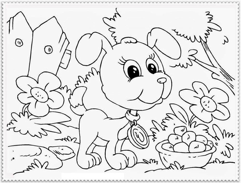 Eleven whimsical wallpapers featuring dogs. Dog Coloring Pages Free For Kids And Adults 101 Coloring