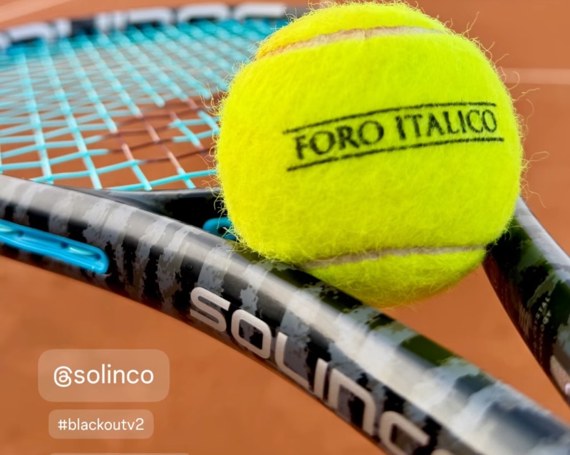 Solinco’s Blackout V2 Racquet Hits Rome’s Red Clay Solinco’s Blackout V2 Racquet Hits Rome’s Red Clay