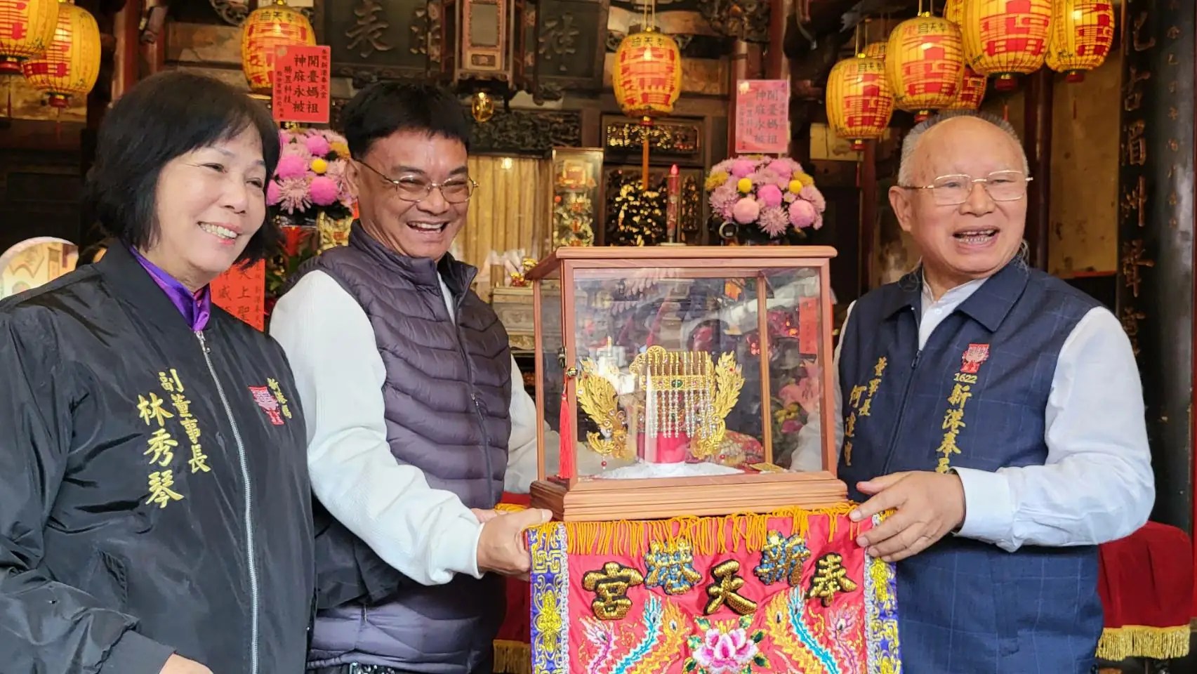 新港奉天宮開台媽祖換新衣　莊嚴亮麗迎元宵遶境
