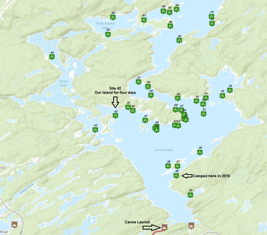 North Frontenac Parklands, Crotch Lake site 42 1sapper