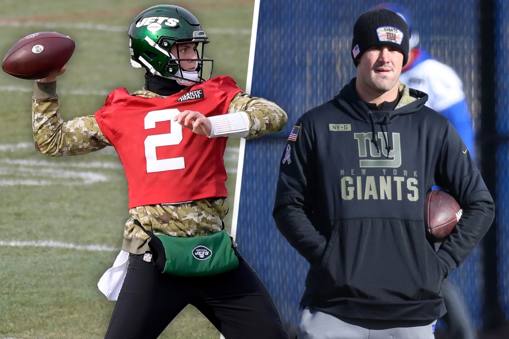 Jets & Giants practice ahead of Sunday games
