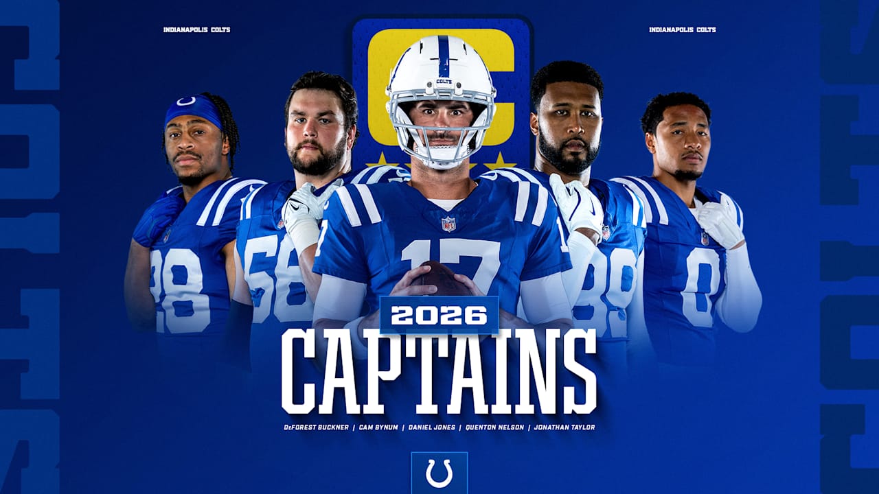 Colts announce 5 team captains for 2026 season