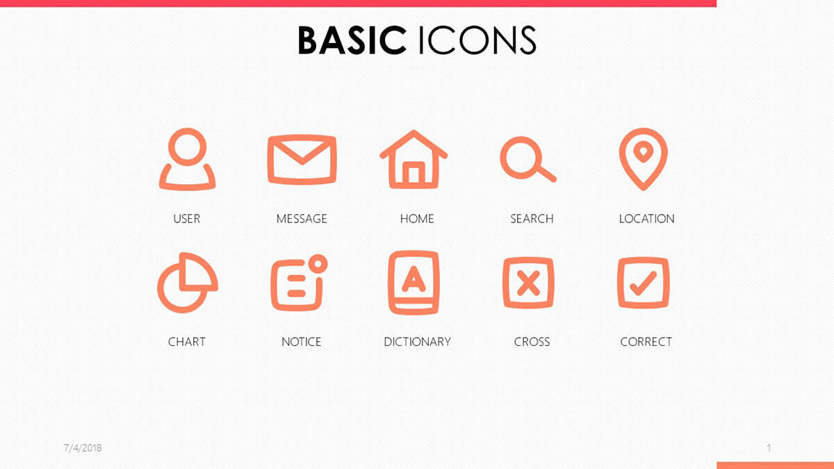 Free Presentation Icons Powerpoint Template