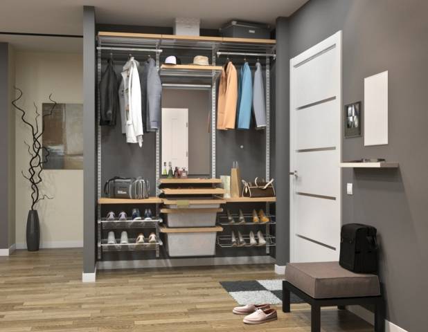 كيفية جعل غرفة خلع الملابس كوم في مدخل مربع المدمج في خزائن كيفية تثبيت