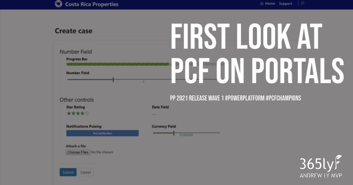 First Look at PCF on Portals