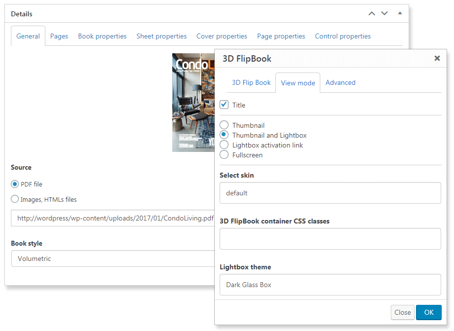 Creating a pdf flipbook wordpress post with pdf · goto 'dflip books > add new book' · enter the title of the pdf flipbook in title box · click on 'select pdf' . 3d Flipbook Wordpress Plugin