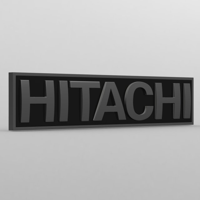 Hitachi Logo 3d Model 3dhunt Co