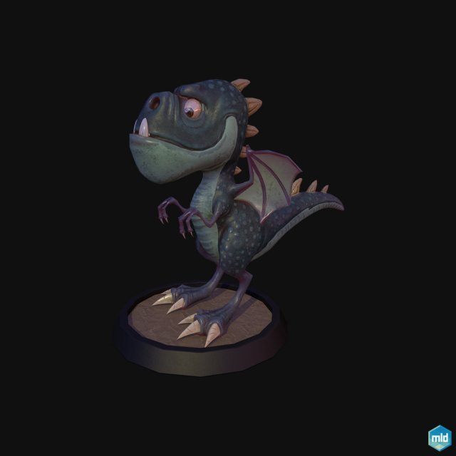 Dragon Low Poly 3d Model 3dhunt Co