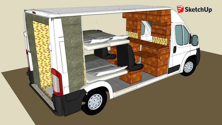 Camperizacion Fiat Ducato L3h2 3d Model