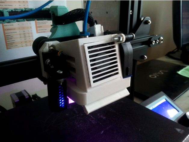 Satsana Remix For Cr10s Pro Hotend Neopixel Stick Adj Bltouch Mount 5015 Fan By Ahmeted 3d Model