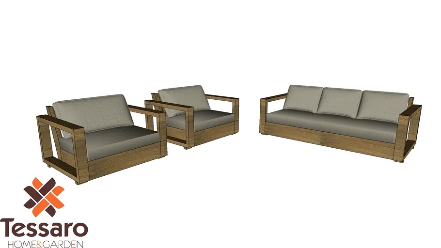 Sofa E Poltrona Arezzo 3d Model
