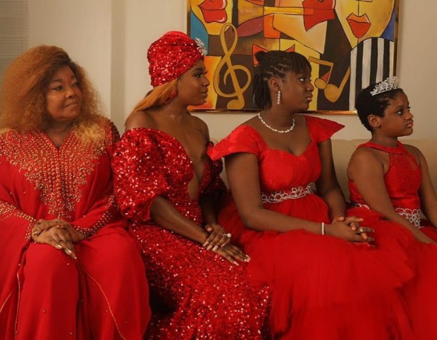Three generations of beauty! Annie Idibia poses with her mum and daughters in new photos