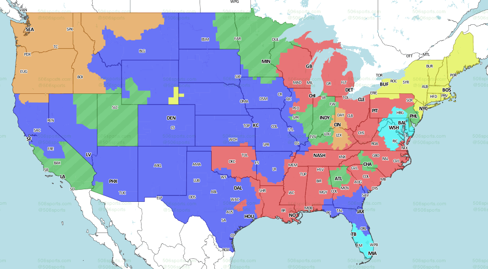 Your local tv guide is an ideal way to make sure you don't miss your favorite shows. 506 Sports - NFL Maps: Week 1, 2019
