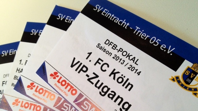 Beendet 5vier verlost zwei VIPTickets für DFBPokalSpiel gegen Köln