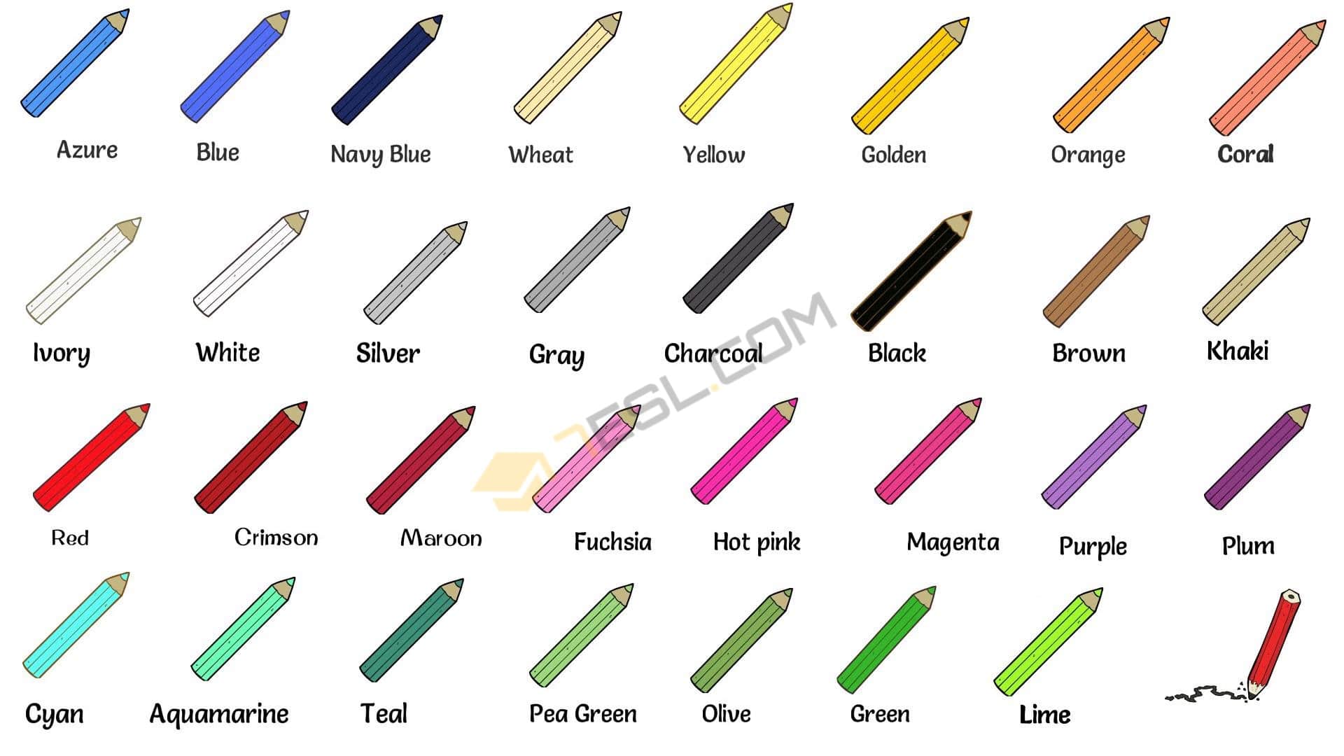 Definition of rob / cheat someone blind (phrase): Color Names: List of Colors/ Colours in English with