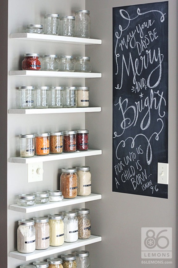 Detox Week 4 + DIY Open Pantry Shelves 86 Lemons