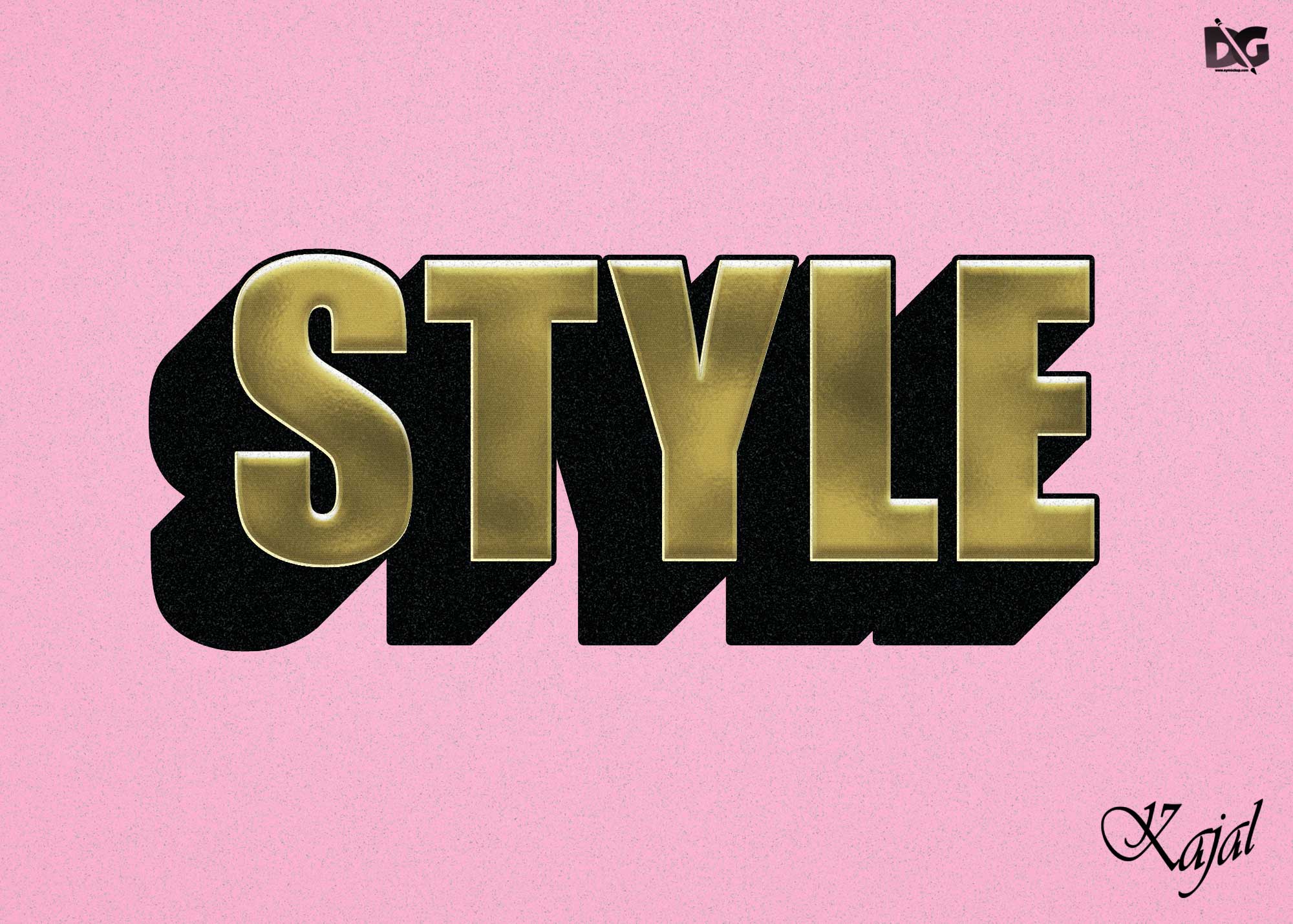 Free Long Shadow 3D Text Effect PSD 99Effects