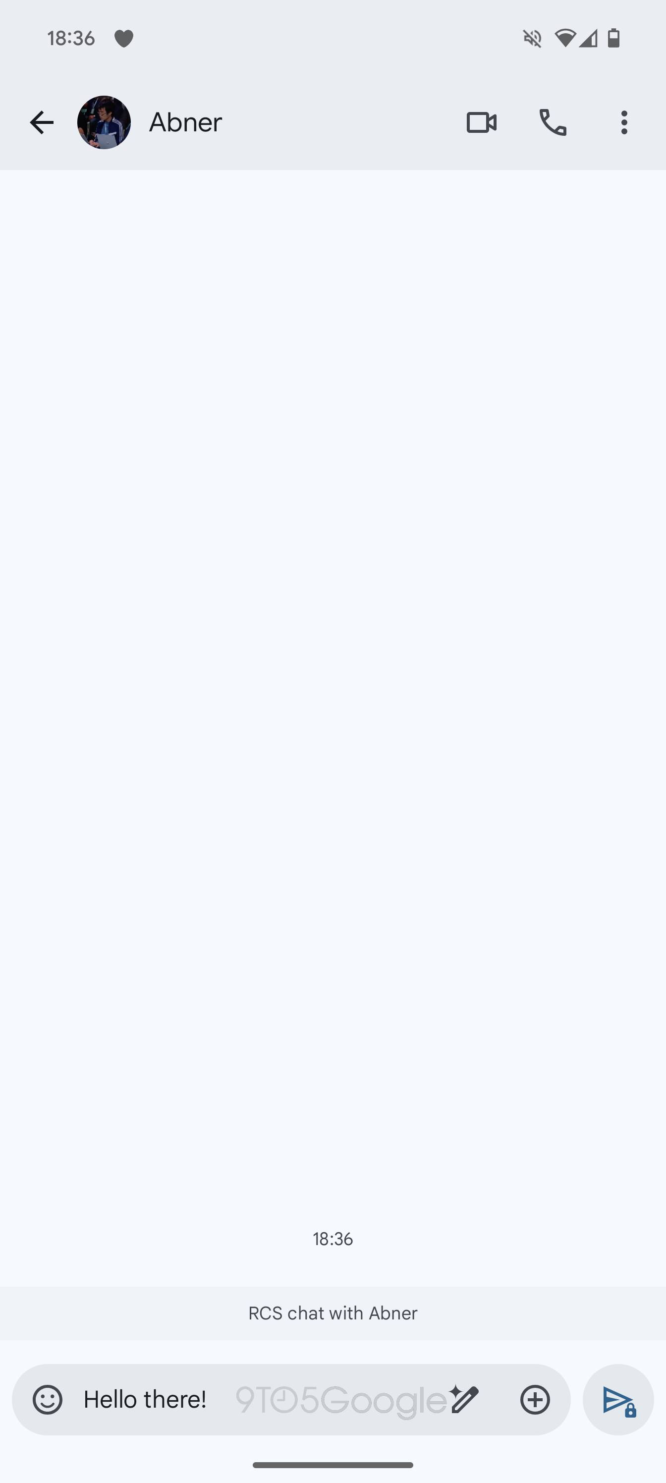 Google Messages single field