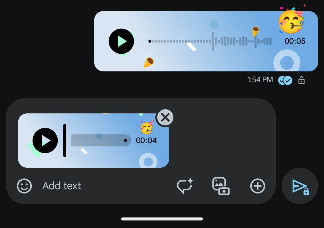 Google Messages recorder redesign